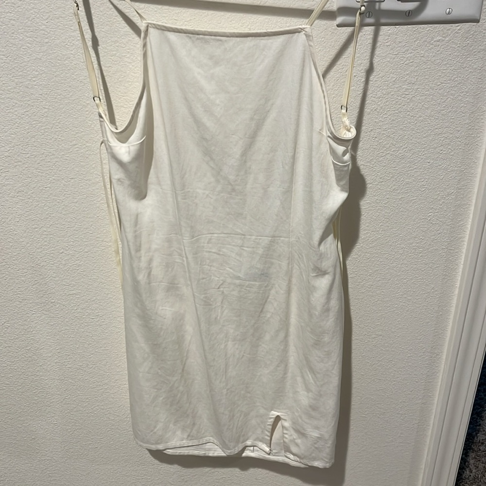Urban Outfitters Tieback Bodycon Dress Cream